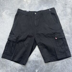 Vintage‎ Split Black Shorts Y2K  Grunge Trip 36 Skateboard